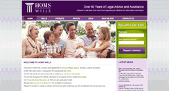 Desktop Screenshot of homswills.ie